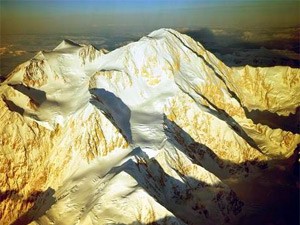 Bradford Washburn's aerial photograph of Denali with the West Buttress left of centre (Photo: American Alpine Club)