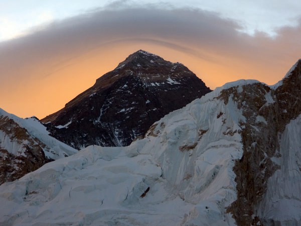 Morning glow over Everest (Photo: Mark Dickson)