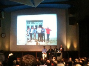 The 1988 Everest Kangshung Face expedition team reunited after 25 years: Ed Webster, Paul Teare, Stephen Venables and Robert Anderson