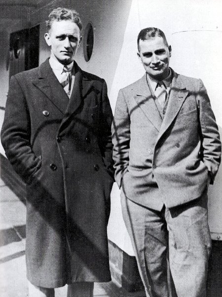 Eric Shipton and Bill Tilman leaving England for Nanda Devi in 1934 (Photo: Eric Shipton)