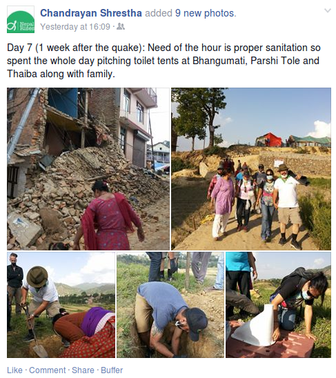 Chandrayan Shrestha Facebook post