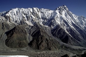 The Mazeno Ridge and summit of Nanga Parbat (Photo: Doug Scott)