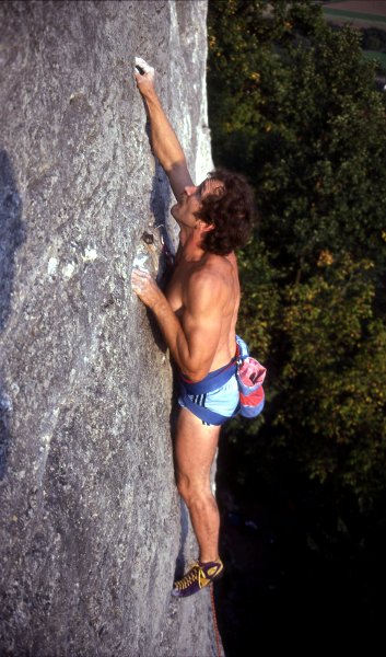 Bill Scheidt completed many climbs in just his underpants (Photo: Octagon)