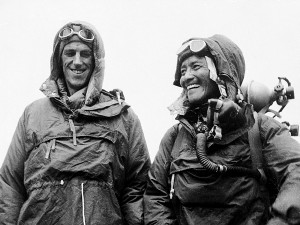 Edmund Hillary and Tenzing Norgay the first men to climb Everest, are allegedly going to have peaks named after them (Photo: Reuters)