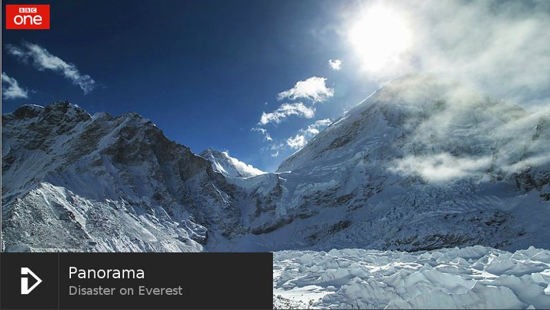BBC Panorama documentary Disaster on Everest, about the Nepal earthquake