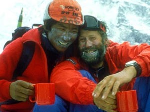 Pertemba Sherpa with his old friend and mentor Sir Chris Bonington (Photo: Chris Bonington)