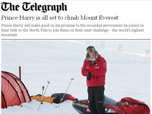 Sandet År hjul Is Prince Harry really going to climb 'Mount' Everest? – Mark Horrell