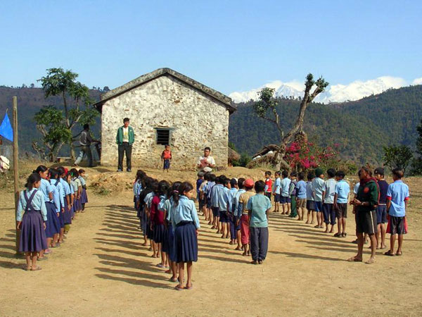 A CHANCE supported school in Nepal's Annapurnas (Photo: CHANCE)