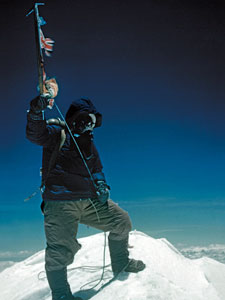 The summit of Everest, 1953, Hillary got one of Tenzing, but Tenzing didn't get one of Hillary (Photo: Royal Geographical Society)